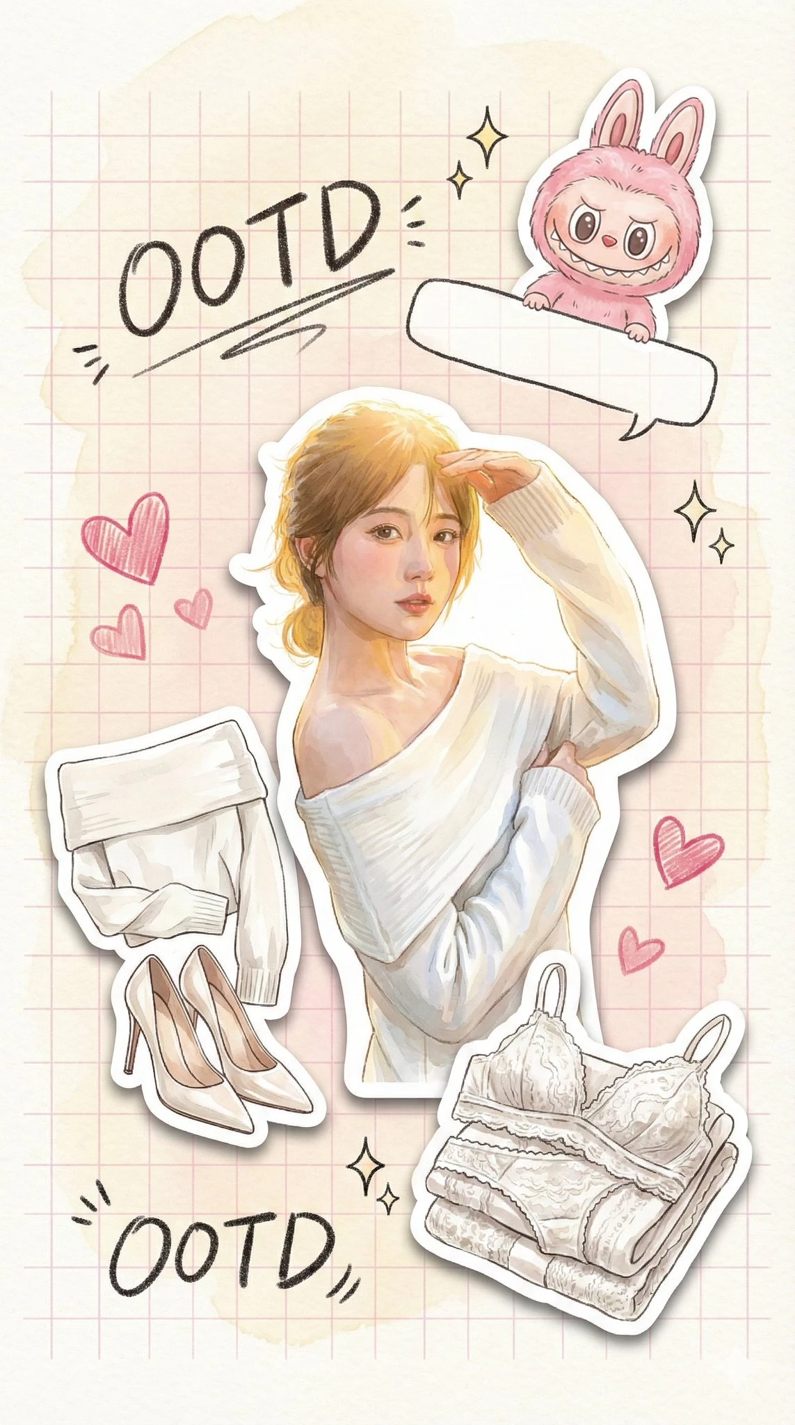 Cream Watercolor Journal