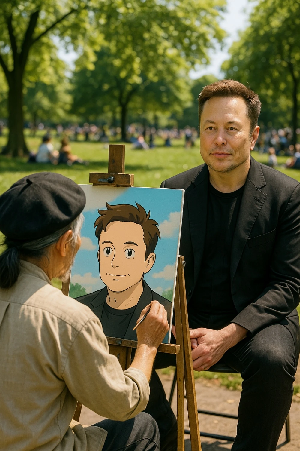 Musk Painting in the Park